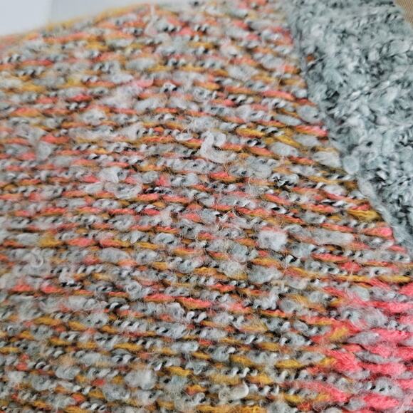 Sincerely Jules Sweater Colorful Boho Chunky Knit Cropped Womens Medium Oversize - Picture 6 of 14